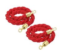 GOUZIBHD Corde de Poteau Tressée,1m/3,3 Pi,Corde de Barrière avec Mousquetons,Lot de 2 Corde Concierge,Corde de Contrôle des Foules pour Poteaux,Supports,Séparateur de File D'attente