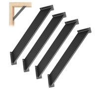 GOUZIBHD Equerres d'angle a 45 Degres Équerre de Renfort Robuste Support pour Structures en Bois Support d'angle de 45 Degrés À Montage Intérieur pour Gazebos Cabanes Terrasses(Size:4 Pcs)