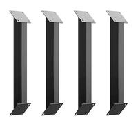 GOUZIBHD Equerres d'angle a 45 Degres Support pour Structures en Bois Supports d'angle À 45 Degrés en Acier Robuste pour Supports de Fleurs Tonnelles Cours Projets de Bricolage(Size:4 Pcs)