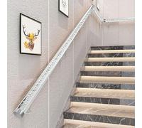 GOUZIBHD Rampe D'escalier,Main Courante en Acrylique Transparent,Rampe Escalier avec Embout et Support,Escalier Banister Antidérapante pour Personnes Âgées,Enfants,Handicapés(Size:1.64ft/50cm)