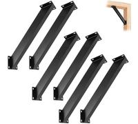 GOUZIBHD Support d'angle de 45 Degrés Kit de Connecteur de Pergola en Acier Robuste pour Structures en Bois Pergolas Porches Gazebos,Support de Pergola en Bois À 45 Degrés(Size:6 Pcs)