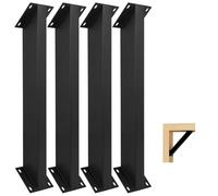 GOUZIBHD Support de Pergola À 45 Degrés pour Renforcer Les Structures en Bois Telles Que Les Tonnelles,Supports d'angle À 45 Degrés,Kit de Support de Connecteur Robuste À 45°(Size:4 Pcs)