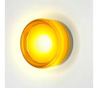 Gouzloyed Applique Murale Intérieure, 9W, 230V, 3000K Blanc Chaud, Orange | Luminaire Mural Interieur en aluminium et en acrylique Lampe Murale Interieur Moderne pour Chambre Couloir Escalier