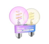 Govee Ampoule Connectée Edison E27, Lampe LED Vintage RGBWW G80, Lot de 2 | Compatible avec Alexa, Google Assistant, Dimmable avec Ruban LED COB, 16 Millions de Couleurs DIY, pour Restaurant et Salon