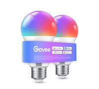 Govee Ampoule E27 WiFi et Bluetooth Intelligentes, Compatible avec SmartThings, Matter, Alexa et Google Assistant, 800LM, Synchronisation de Musique,16 Millions de Couleurs DIY RGBWW,lot de 2