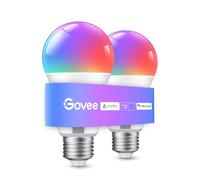 Govee Ampoules WiFi et Bluetooth Intelligentes, Fonctionne avec Matter, Alexa, Google Assistant Home App, 800LM, Synchronisation de Musique,16 Millions de Couleurs DIY RGBWW,lot de 2