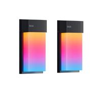 Govee Applique Murale Extérieur RGBIC, Applique Murale Intelligente 1500LM avec 45 Modes de Scène, Etanche IP65, Effets de Lumière DIY, Fonctionne avec Alexa, Google Assistant et Matter, 2 Paquets