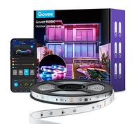Govee Bande LED extérieure 10m, IP65 étanche, fonctionne avec Alexa, contrôle d'application, bande LED RGBIC avec contrôle de segment, changement de couleur, synchronisation musicale, pour jardin