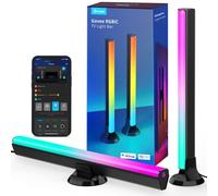 Govee Barre LED RGBIC, Double Perles Lumineuses et 38cm Rétroéclairage TV WiFi Barre, plusieurs Options de Placement, pour TV 45-70 pouces, Fonctionne avec Alexa et Google Assistant, Couleur Noire