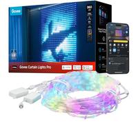 Govee Curtain Lights Pro, 960 LEDs Rideau LED Intelligent, Verbesserter RGBIC Décoration Dynamique Intelligente avec AIGC, pour Fêtes Décorations, étanche IP67, 1,65 x 1,76m