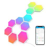 Govee Glide Hexa Panneaux lumineux LED WiFi RGBIC hexagonaux | Appliques murales, Contrôlables par Alexa et Google Assistant, Design DIY, Synchronisation avec musique