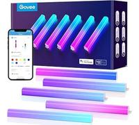 Govee Glide LED Appliques Murales RGBIC, Lampe pour Salle de Jeu, 6 pcs | Compatible avec Alexa et Google Assistant, Musique Synchronisée et 64+ Modes Scène, Application Intelligente, Commande Vocale
