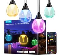 Govee Guirlande Lumineuse d'Extérieur 15m, RGBWIC Intensité Variable, IP67 | 16 Million de Couleurs et 111 Modes Scène, 25000h Durée de Vie, Compatible avec Alexa, Google Assistant & Matter, Terrasse