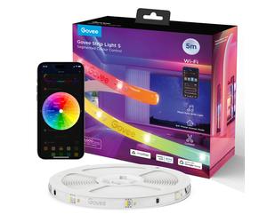 Govee H612A Bande LED Intelligente 5m Wi-Fi/Bluetooth, 120 LEDs, 16M Couleurs, IRC 80, Compatible Amazon Alexa/Google Assistant, 2.4GHz