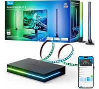 Govee HDMI 2.1 Sync Box AI Set 2, rétroéclairage de moniteur, RGBIC | Kit LED 27-34 pouces, 8K@60Hz/4K@144Hz, VRR ALLM sans latence, compatible Matter & Alexa pour setup gaming