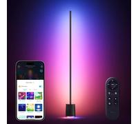 Govee Lampadaire Pro, Lampe LED RGBIC 2100 Lumens avec Haut-parleur Bluetooth et Bruit Blanc, Fonctionne avec Alexa, 16 Millions de Couleurs, Synchronisation Musicale, Pour Salon, Noir