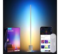 Govee Lampadaire Pro, Lampe LED RGBIC 2100 Lumens avec Haut-parleur Bluetooth et Bruit Blanc, Fonctionne avec Alexa, 16 Millions de Couleurs, Synchronisation Musicale, Pour Salon, Gris