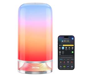 Govee Lampe de Chevet LED, Lampe de Table Tactile Dimmable RGBICWW avec 70 Modes Scène, Compatible avec Alexa, Fonctionne avec Matter, 2700-6500k, 500 Lumens, pour Salon et Chambre (Filaire)