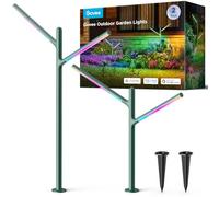 Govee Lampe de Jardin LED, RGBWWIC Lumière Extérieure en Métal Etanche IP66, Forme et Hauteur DIY, 16 Millions de Couleurs, 64 Scènes, Alexa Matter Compatible, pour Chemin Allée Pelouse Decor, 2pcs