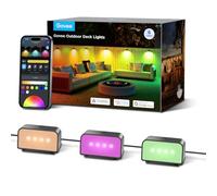 Govee Lumière Extérieur pour Clôture, Eclairage de Terrasse RGBIC avec Lumière Blanche, Eclairage d'Escalier Intelligent IP65, Fonctionne avec Alexa et Matter, pour Clôture, Patio, Cour, 6 paquets