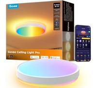 Govee Plafonnier LED RGBIC, Smart Luminaire Plafonnier 38cm, 4300lm Éclairage de Plafond Lampe Dimmable Travailler avec Matter Alexa Google Home, Luminaire Intérieur pour Salon Chambre Cuisine Couloir