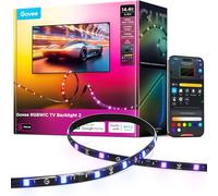 Govee Rétroéclairage TV LED 2 Coupe-tofit, 4,4m RGBWIC pour TVs 32-70 pouces, 210+ Modes Scène, Compatible Matter, Synchronisation Musique, App, Alexa, Installation Facile & Personnalisation DIY