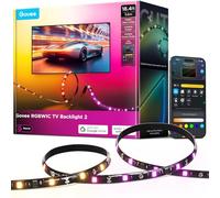 Govee Rétroéclairage TV LED 2 Coupe-tofit, 5,6m RGBWIC pour TVs 32-86 pouces, 210+ Modes Scène, Compatible Matter, Synchronisation Musique, App, Alexa, Installation Facile & Personnalisation DIY