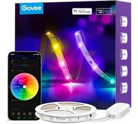 Govee RGBIC Ruban LED 5M, Bande WiFi Bluetooth Connectée, Synchro Musique | Contrôle Segmenté Multicolore, Sélection Intelligente des Couleurs via APP, Rythme de Musique Actif, Pour Fête et Maison