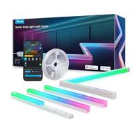 Govee RGBIC Ruban LED Connecté avec Couvercles 10m, Profilé Contrôle Alexa | Fonctionne avec Google Assistant, Sync avec rythme de musique, pour chambre et lignes de plinthes