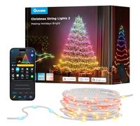 Govee RGBWIC Guirlande Lumineuse de Noël 20M, Décorations d'Halloween Noël pour L'intérieur, Lumières 200 LEDs avec Smart Mapping et AIGC, 130+ Scene Modes, Compatible avec Matter, Câble Transparent