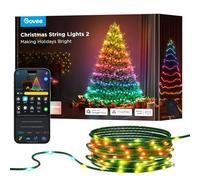 Govee RGBWIC Guirlande Lumineuse Sapin de Noël 30M, Décorations d'Halloween pour L'intérieur, Lumières 300 LEDs avec Technologie Smart Mapping, 130+ Dynamic Scene Modes, Câble vert