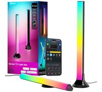 Govee RGBWIC TV Light Bars, Rétroéclairage WiFi pour TV 45-70 pouces | Rétroéclairage LED pour TV et PC, compatible avec Matter, Alexa et Google Assistant, 3 options de positionnement, Noir