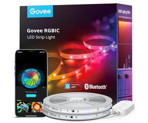 Govee Ruban LED 20M, RGBIC Bande LED avec Contrôle de Segment, Synchronisation Musicale, 64 Modes Scène, Contrôlable via APP, Changement de Couleur, pour la Chambre, 2 rouleaux de bandes de 10m