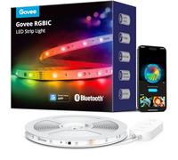 Govee Ruban LED 5M, RGBIC Bande LED avec Contrôle de Segment, Synchronisation Musicale, 64 Modes Scène, Contrôlable via APP, Changement de Couleur, pour la Maison et la Chambre