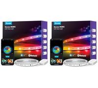 Govee Ruban LED 5M, RGBIC Bande LED avec Contrôle de Segment, Synchronisation Musicale, 64 Modes Scène, Contrôlable via APP, Changement de Couleur, pour la Maison et la Chambre (Lot de 2)
