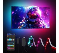 Govee Ruban LED TV 2.4M RGBIC pour 40-50 Pouces | Commande Bluetooth et Wi-Fi, Compatible Alexa et Google Assistant, Synchronisation musicale
