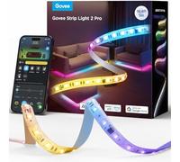 Govee Strip Light 2 Pro 5m, Ruban LED WiFi RGBWWIC, Intelligent | Compatible avec Matter, Alexa & Google Assistant, Blanc Chaud et Froid, Synchro Musique, Contrôle par App, Bande LED