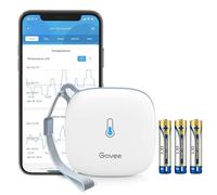 Govee Thermomètre/hygromètre Wi-Fi intérieur avec notification et stockage des données, convient pour serre, cave à vin, blanc