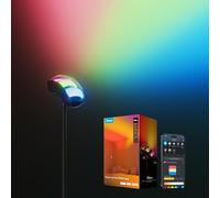 Govee Torchiere Lampadaire LED, RGBWWIC Lampe sur Pied à 3 Zones, Compatible avec Alexa Matter, 77 Scènes & Sync Musicale, 170 cm Lampadaire Noir pour Salon, Chambre à Coucher, Eclairage de Plafond