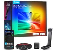 Govee TV Backlight 3 Lite avec Correction Fisheye, Synchronisation pour Téléviseur 75-85 pouces, Ruban à LED Ambilight RGBICW 5M WiFi avec Caméra, Lampe 4 en 1, Commande Vocale et par App