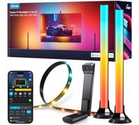 Govee RGBICW TV Backlight 3 Lite Kit, Ruban LED WiFi RGBICW 3,6 M avec Caméra et 38cm Rétroéclairage TV WiFi Barre avec Doubles Perles Lumineuses, Lumières LED pour Téléviseurs de 55 à 65 Pouces