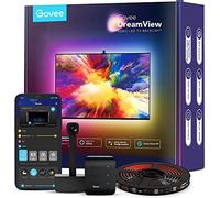 Govee TV Rétroéclairage LED WiFi avec Caméra, Smart Ruban LED 3,8m RGBIC, Bande LED Compatible avec Alexa et Google Assistant, Contrôle App pour TV 55-65 Pouces et PC, Mode Musique, DreamView T1