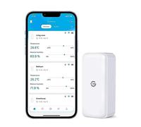 GoveeLife Hygromètre Thermomètre Intérieur Capteurs, Mini Bluetooth Température et Humidité Mesureur avec Notification App et Stockage de Données, Convient pour Serre, Cave à Vin