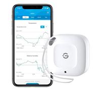 GoveeLife Thermomètre hygromètre Bluetooth, 80 m, appareil intelligent de température et d'humidité avec notification d'application, 2 ans de conservation et d'exportation de données gratuites, pour