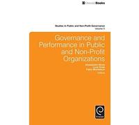 Governance And Performance In Public And Non-Profit Organizations