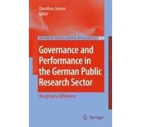 Governance And Performance In The German Public Research Sector