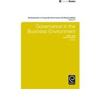 Governance in the Business Environment Governance in the Business Environment (Auteur)