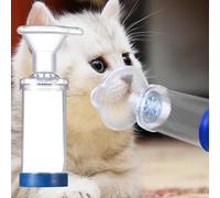 GOVNPJ Chambre aérosol, Joint inhalateur pour Chat ou Chien, pour Animaux de Compagnie, avec Masque, pour Aider Les Animaux de Compagnie à Respirer, Séparateur d'inhalateur Manuel pour Chat