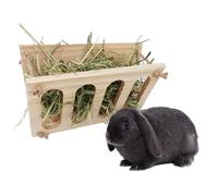 GOVNPJ Râtelier à Foin/Bois Massif d’épicéa Mangeoire à Foin en Bois Pliable Plateau Fixe Distributeur de Foin pour cochons d'Inde Support d'herbe pour Animaux Compagnie