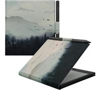 GOVTVA Étui magnétique en cuir pour tablette Boox Go Color 7 (Gen II/Gen I 2025/2024) / Onyx Boox Go 7 7" ultra fin et léger avec fonction veille/réveil automatique avec porte-stylo et fermeture